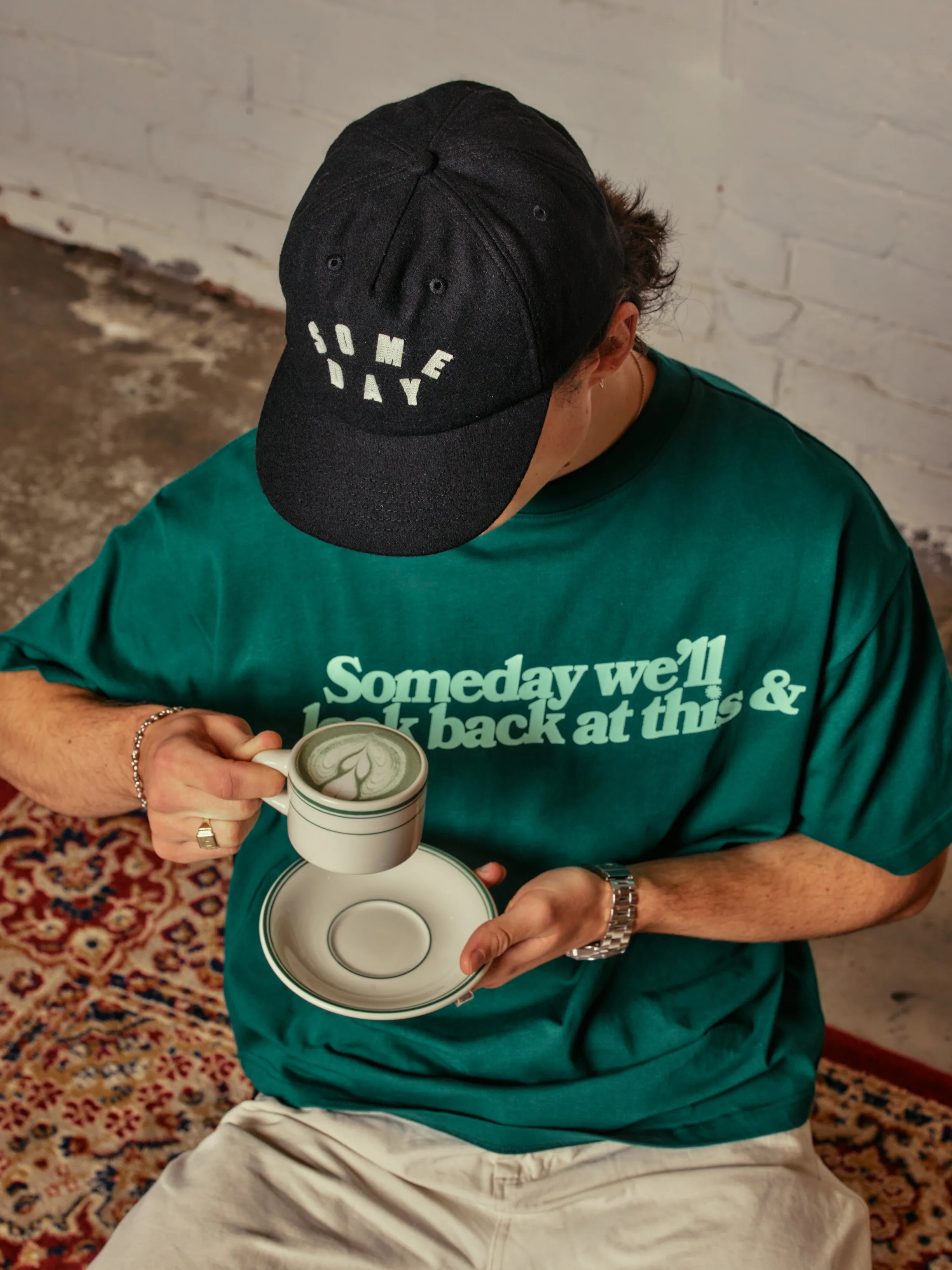LOOK BACK TEE | MATCHA sold by Someday Fabrications product image thumbnail 4