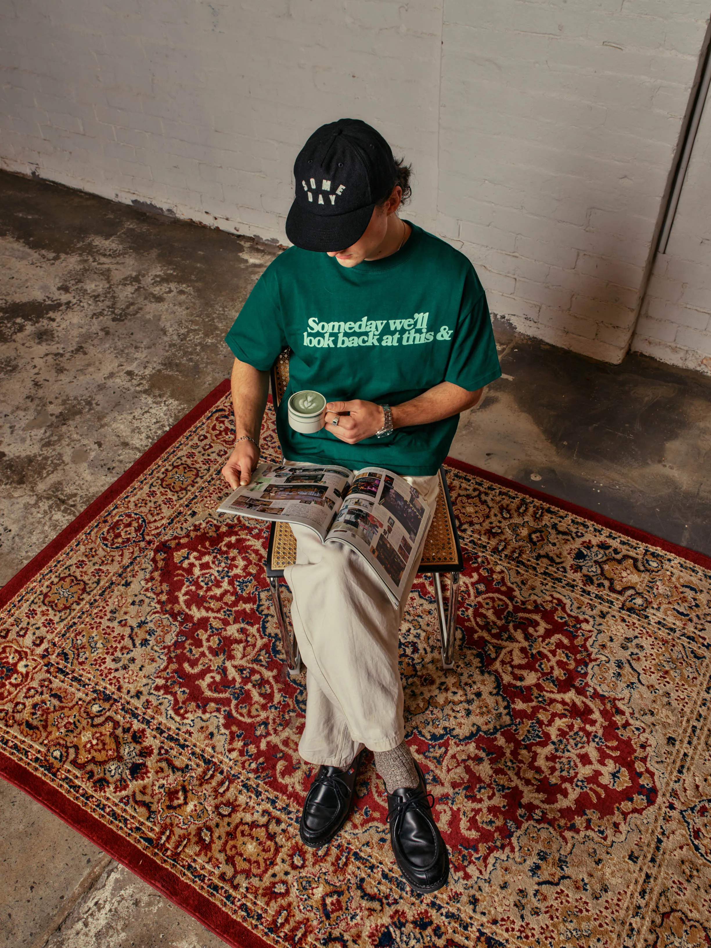 LOOK BACK TEE | MATCHA sold by Someday Fabrications product image thumbnail 5