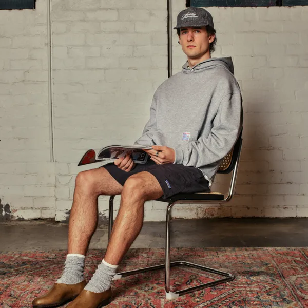 50's SNAP HOODIE | HEATHER GREY sold by Someday Fabrications product image thumbnail 3