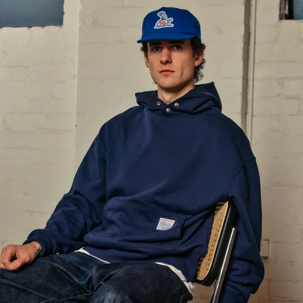 50's SNAP HOODIE | NAVY sold by Someday Fabrications product image thumbnail 3