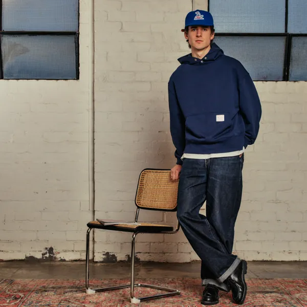 50's SNAP HOODIE | NAVY sold by Someday Fabrications product image thumbnail 5