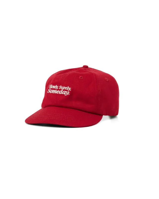 SLOWLY, SURELY BENDY BRIM | CHERRY RED made by Someday Fabrications