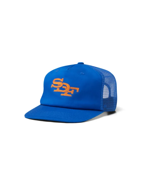 MONOGRAM TRUCKER CAP | ROYAL made by Someday Fabrications
