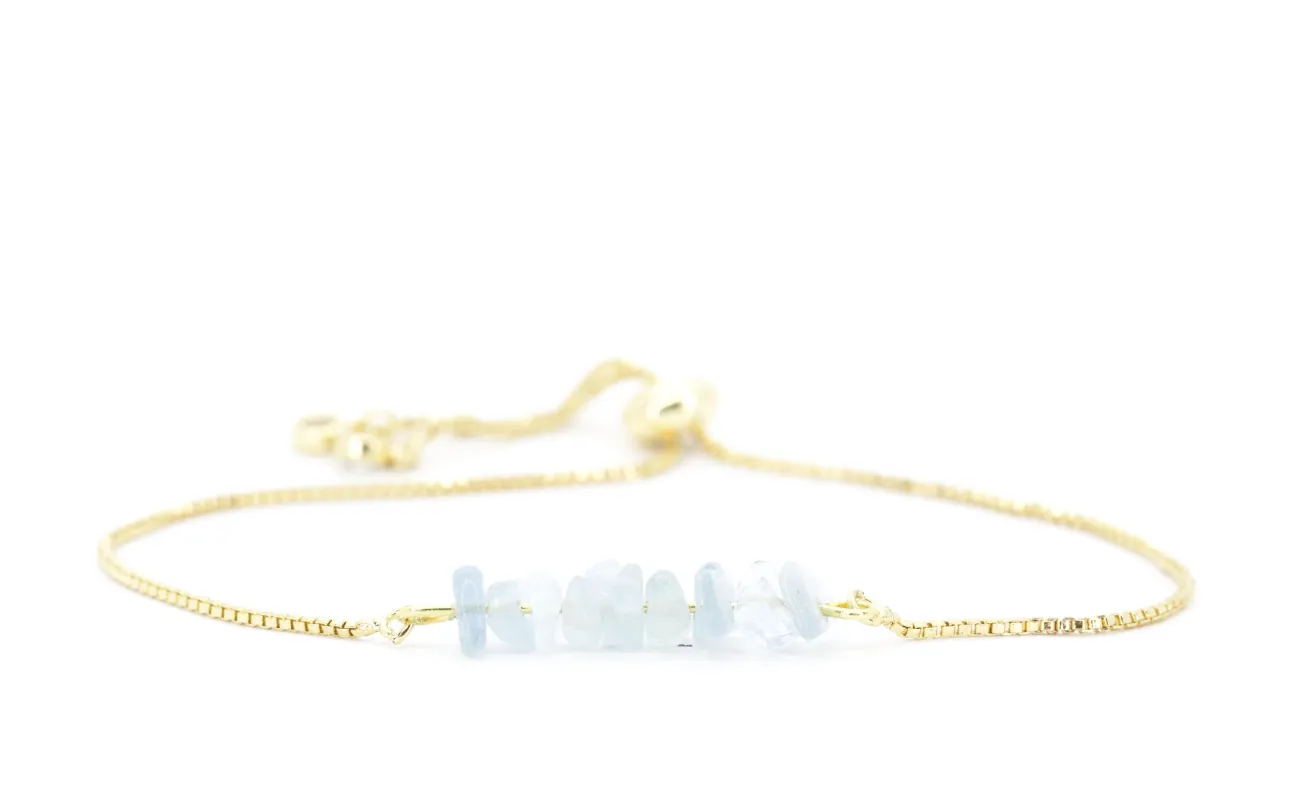 Rock Candy ~ Aquamarine Bolo made by Salty Cali