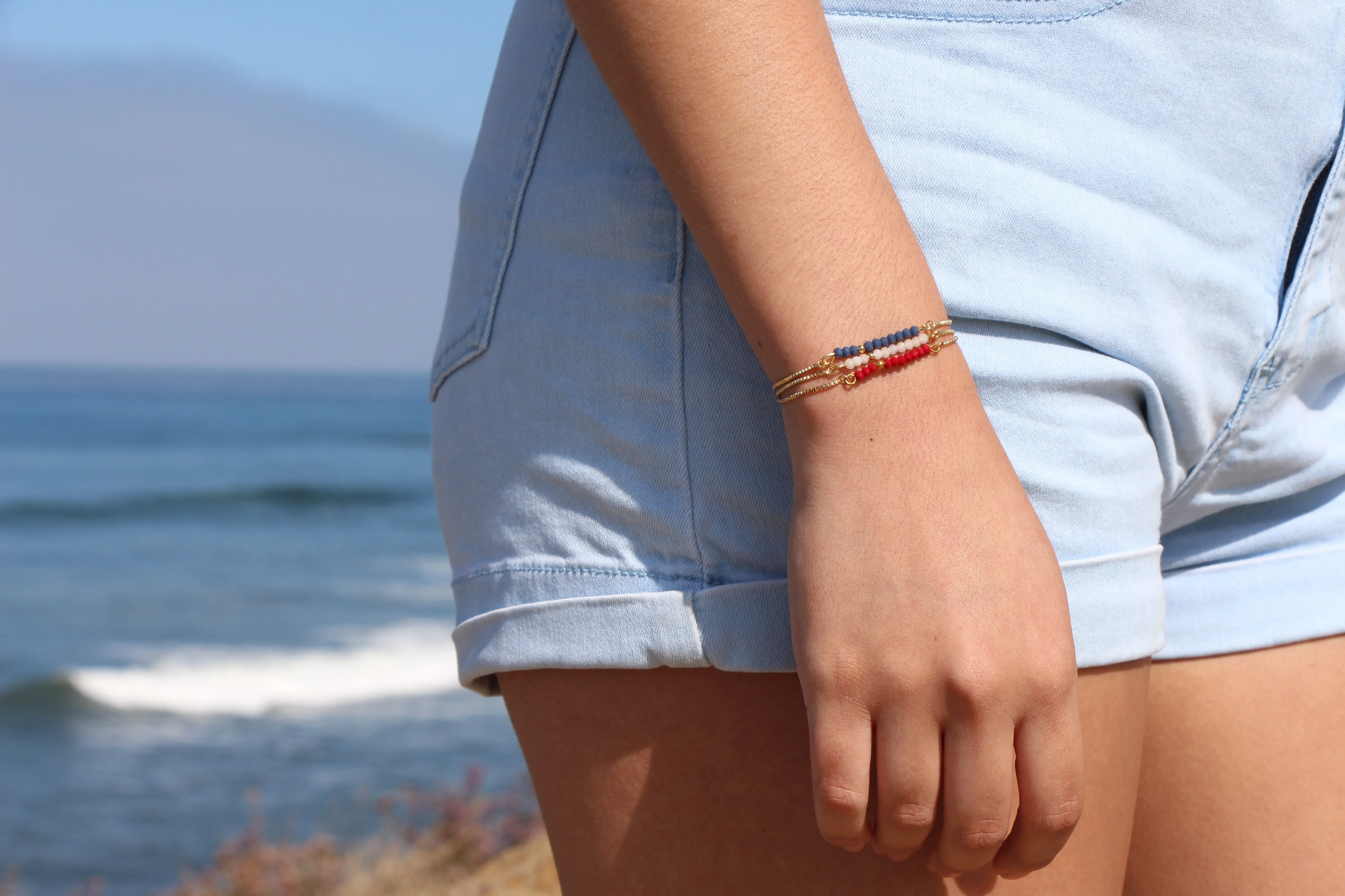 Sprinkle of Peace ~ White Bolo sold by Salty Cali product image thumbnail 3