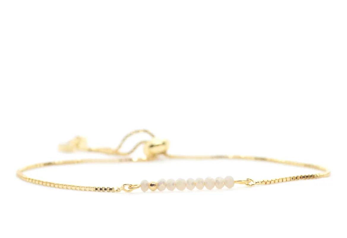 Sprinkle of Peace ~ White Bolo sold by Salty Cali