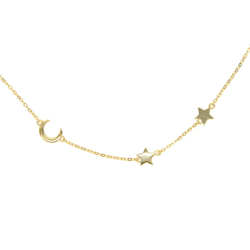 To The Moon and Back Necklace made by Salty Cali