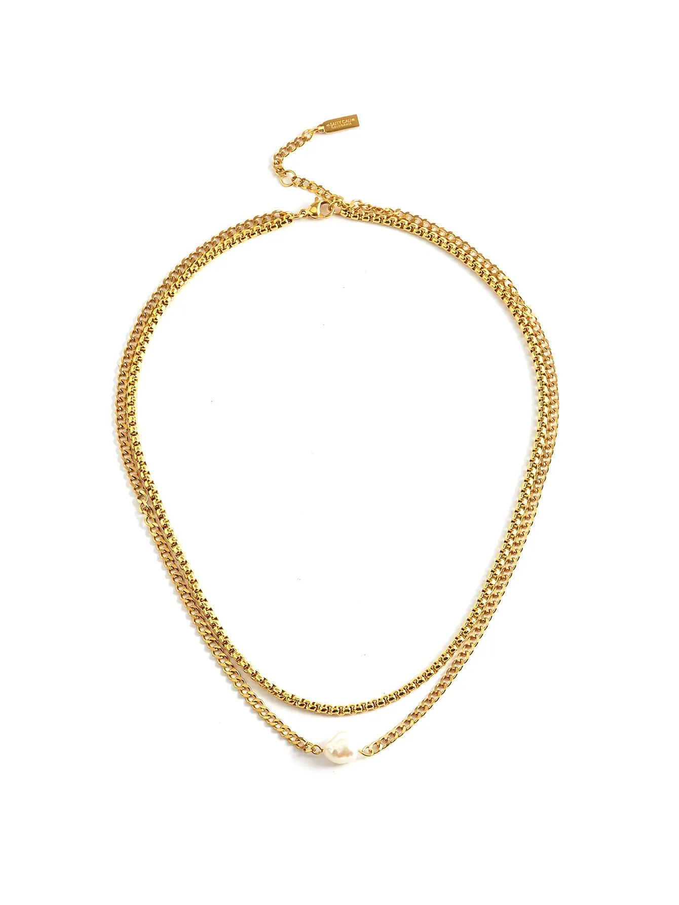 Layered Pearl Necklace sold by Salty Cali product image thumbnail 3