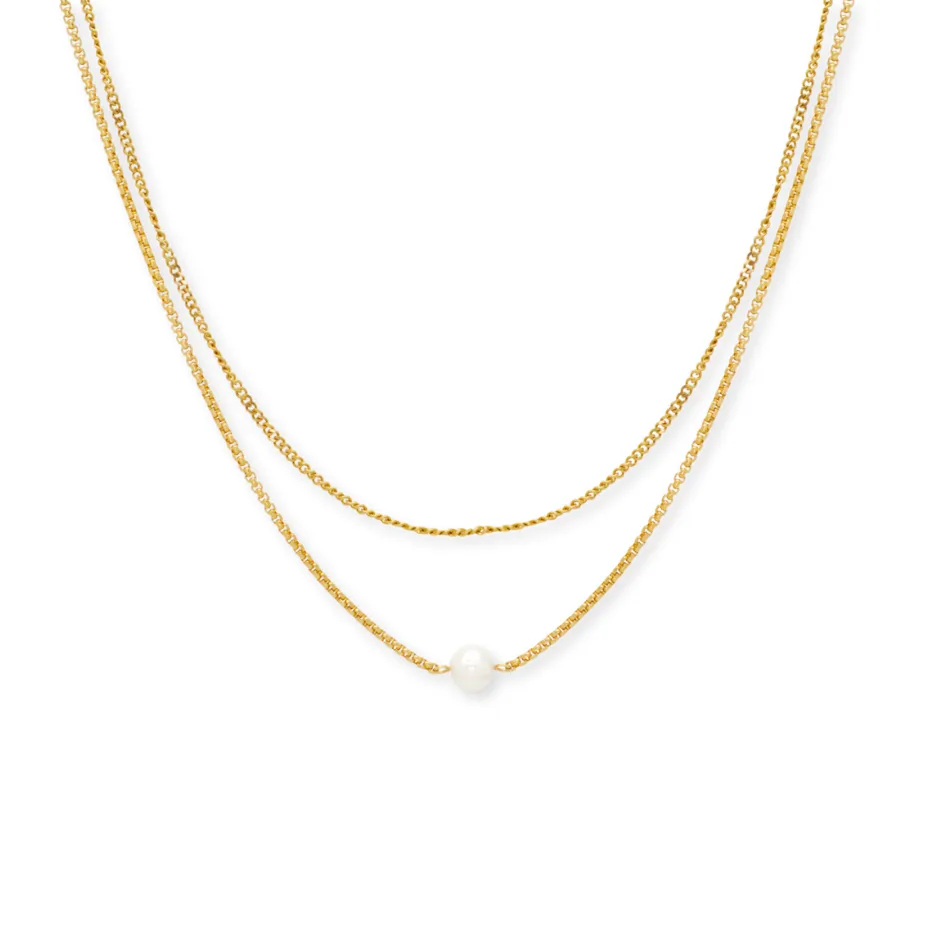 Layered Pearl Necklace sold by Salty Cali