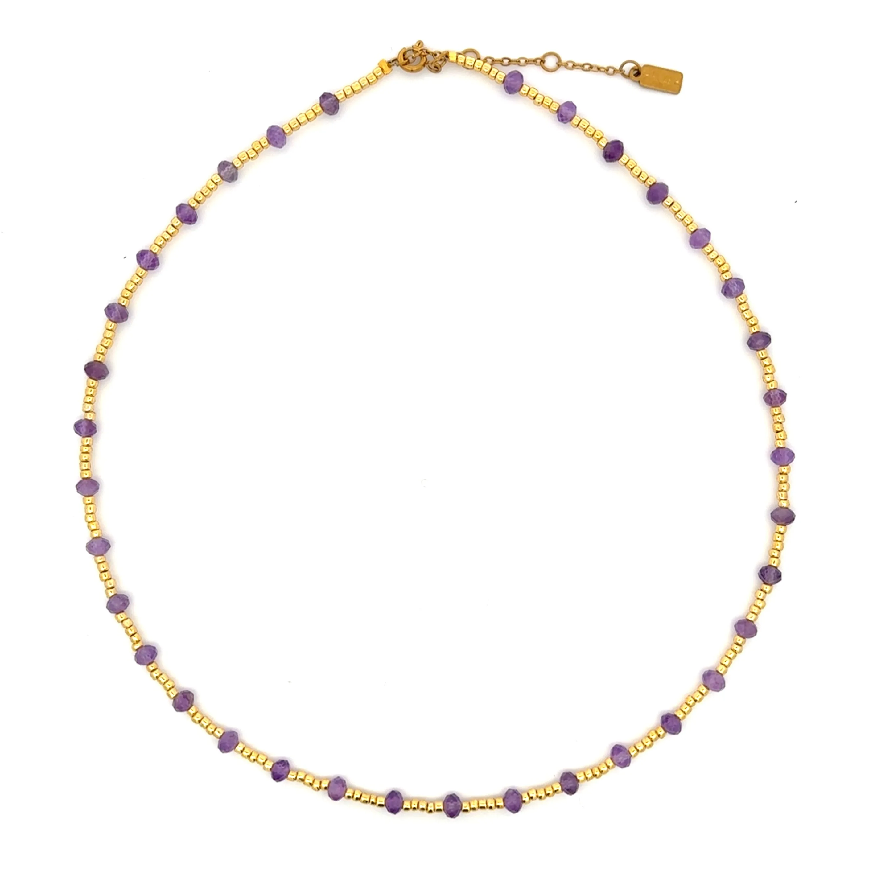 Beaded Gemstone Necklace sold by Salty Cali product image thumbnail 3