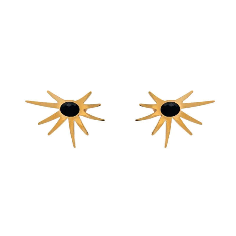 Sunburst Stud Earrings made by Salty Cali