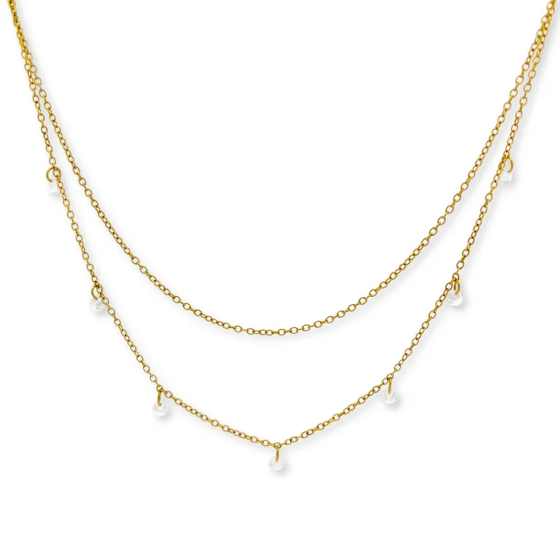 Double Strand Necklace made by Salty Cali