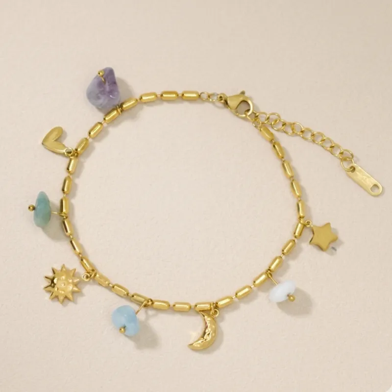 Coastal Charms Bracelet made by Salty Cali