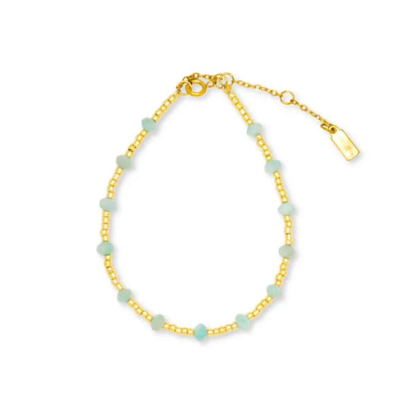 Beaded Gemstone Bracelet made by Salty Cali