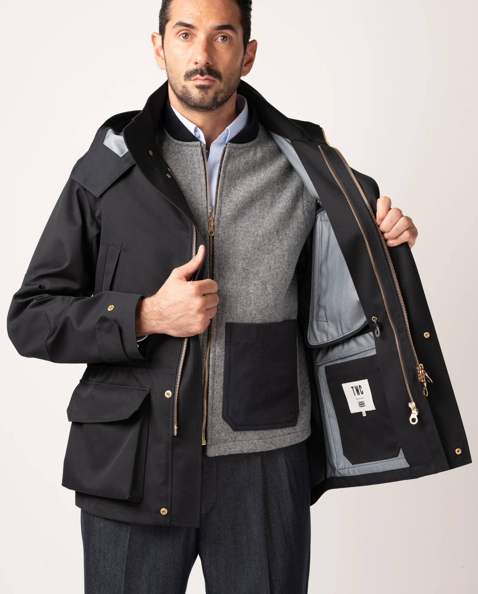 Jefferson Bonded Cotton Shell Jacket sold by The Workers Club product image thumbnail 2