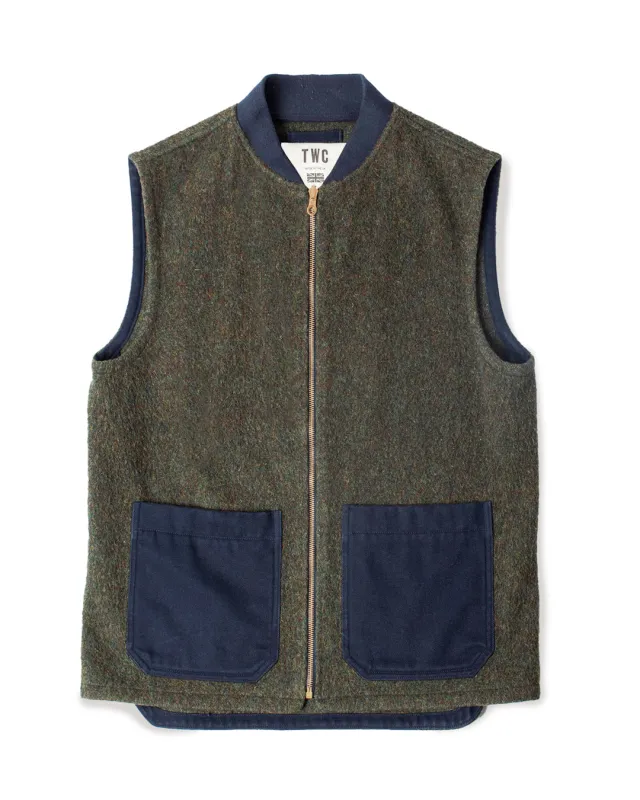 Aldworth Wool Gilet sold by The Workers Club