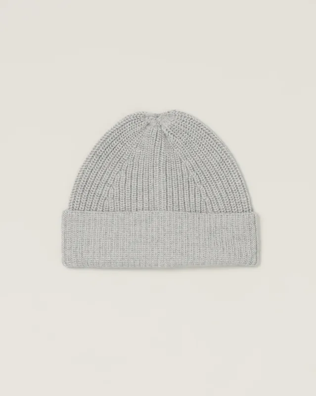 Grey Merino Wool Beanie sold by The Workers Club