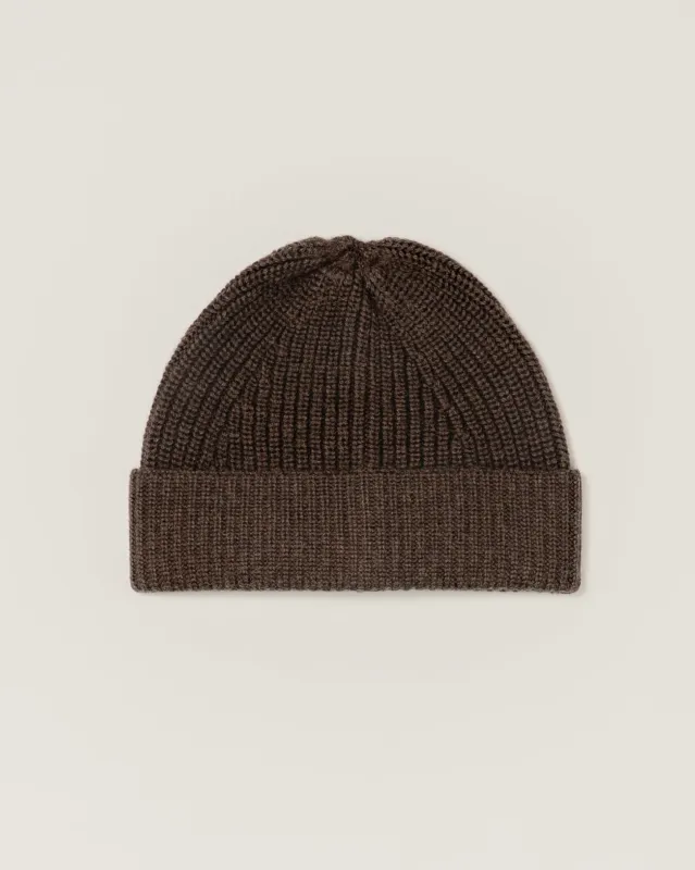 Brown Merino Wool Beanie sold by The Workers Club
