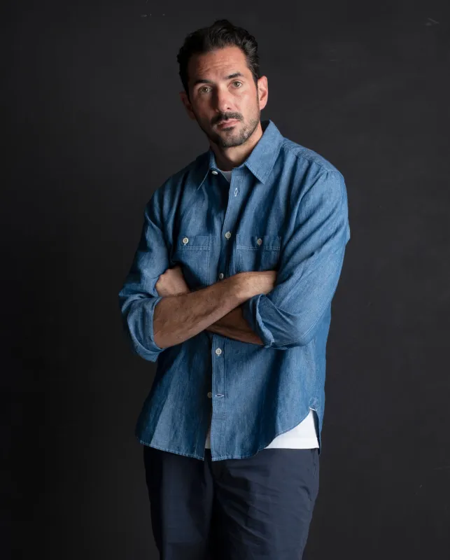 Lewis Chambray Shirt sold by The Workers Club