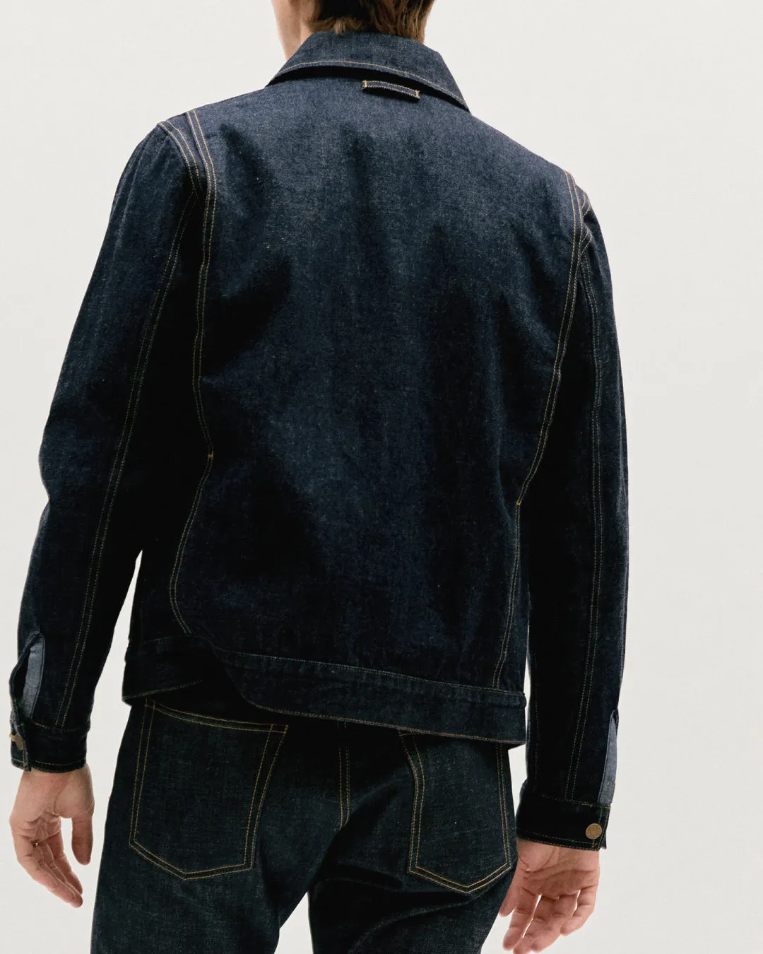 Rinse Wash Indigo Birch Denim Jacket sold by The Workers Club product image thumbnail 5