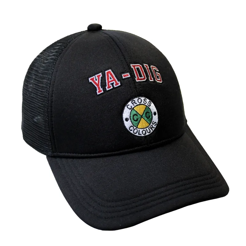 Cross Colours Ya Dig Trucker Hat - Black made by Cross Colours