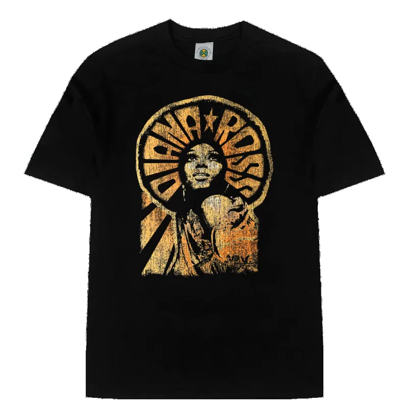 Diana Ross Sunshine x Cross Colours T-Shirt - Black sold by Cross Colours