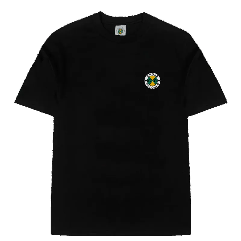 Cross Colours  Circle Logo T Shirt - Black sold by Cross Colours