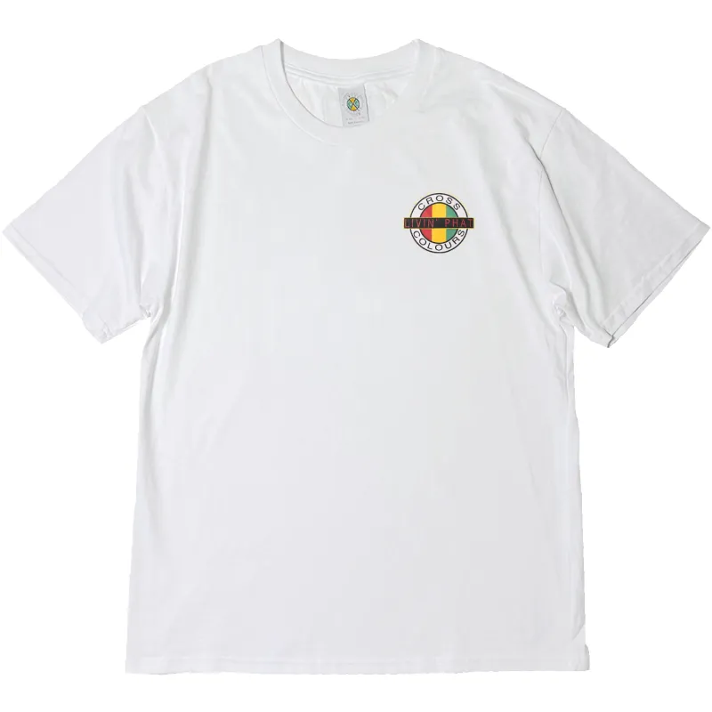 Cross Colours Livin Phat T-Shirt- White sold by Cross Colours
