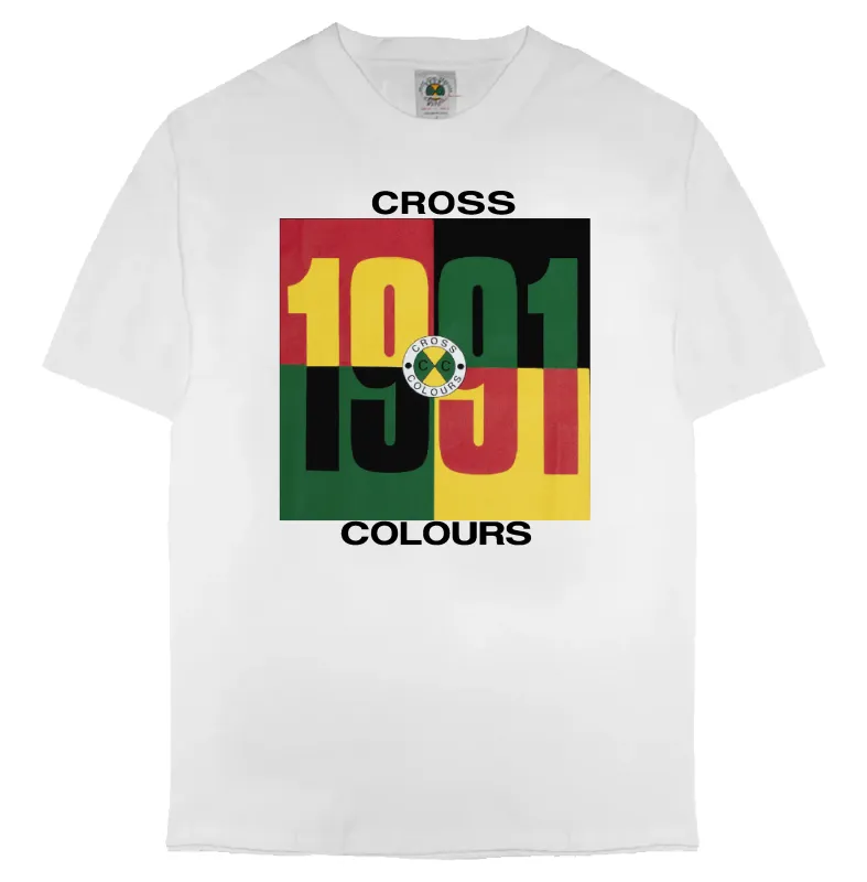Cross Colours  1991 T-Shirt  - White sold by Cross Colours
