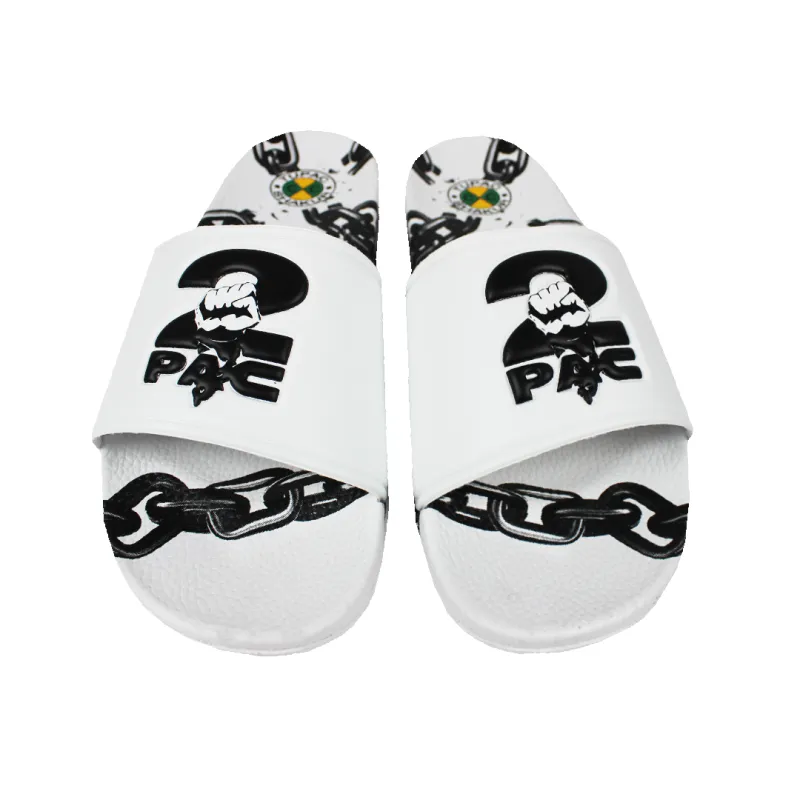 2Pac Chain Slides (Men's) - White sold by Cross Colours