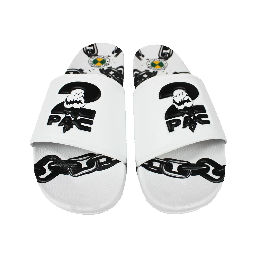 2Pac Chain Slides (Men's) - White sold by Cross Colours