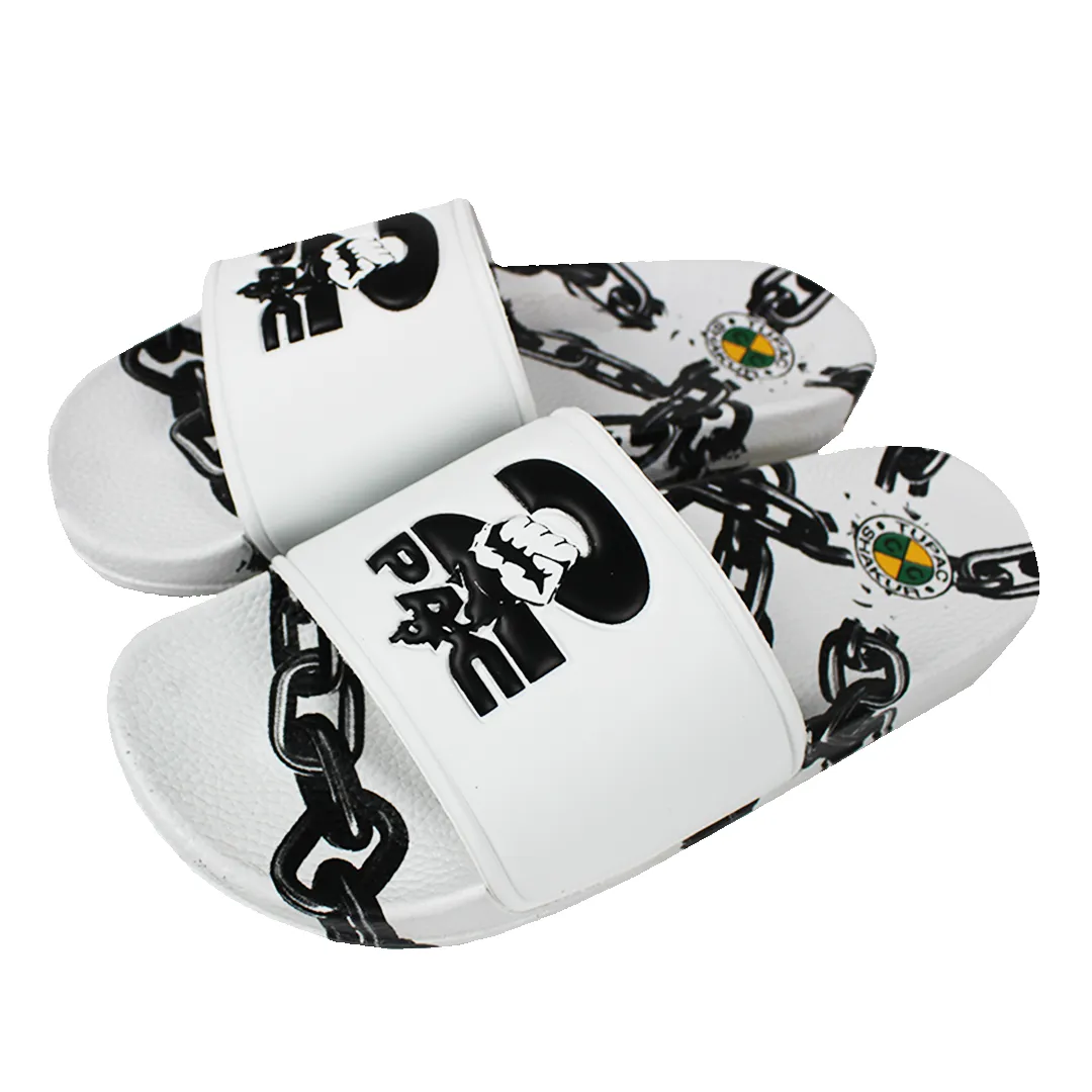 2Pac Chain Slides (Men's) - White sold by Cross Colours product image thumbnail 4