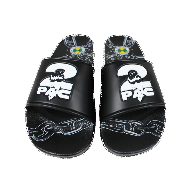2Pac Chain Slides (Men's) - Black sold by Cross Colours