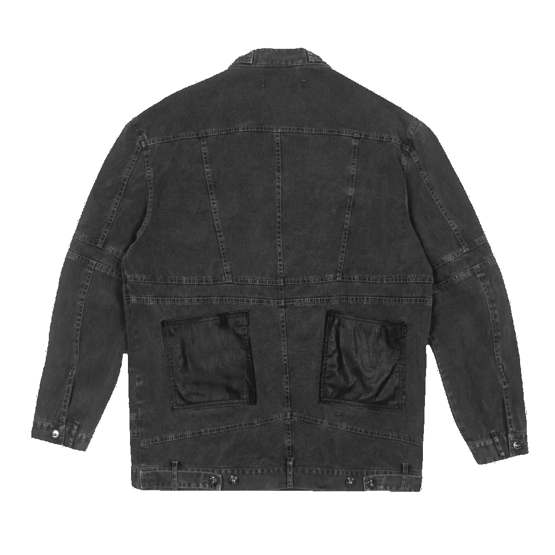 Atelier Leather Inserts Jacket - Coal Miner sold by Cross Colours product image thumbnail 2