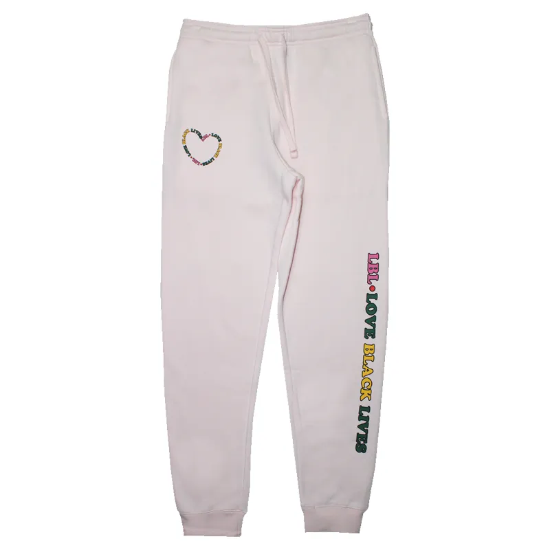 Cross Colours Love Black Lives Jogger - Pink sold by Cross Colours