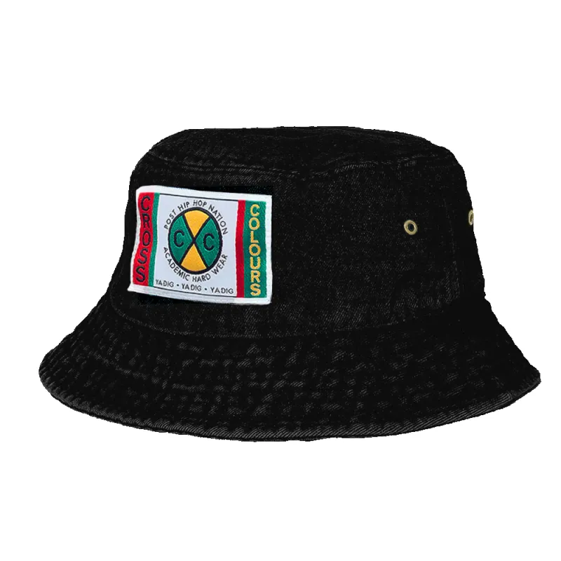 Cross Colours Denim Bucket Hat - Vintage Black made by Cross Colours