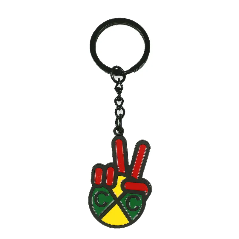Cross Colours Peace Hand Keychain sold by Cross Colours