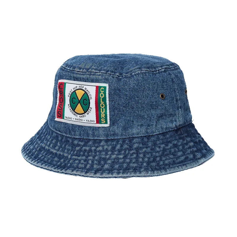 Cross Colours Denim Bucket Hat - Dark Indigo made by Cross Colours
