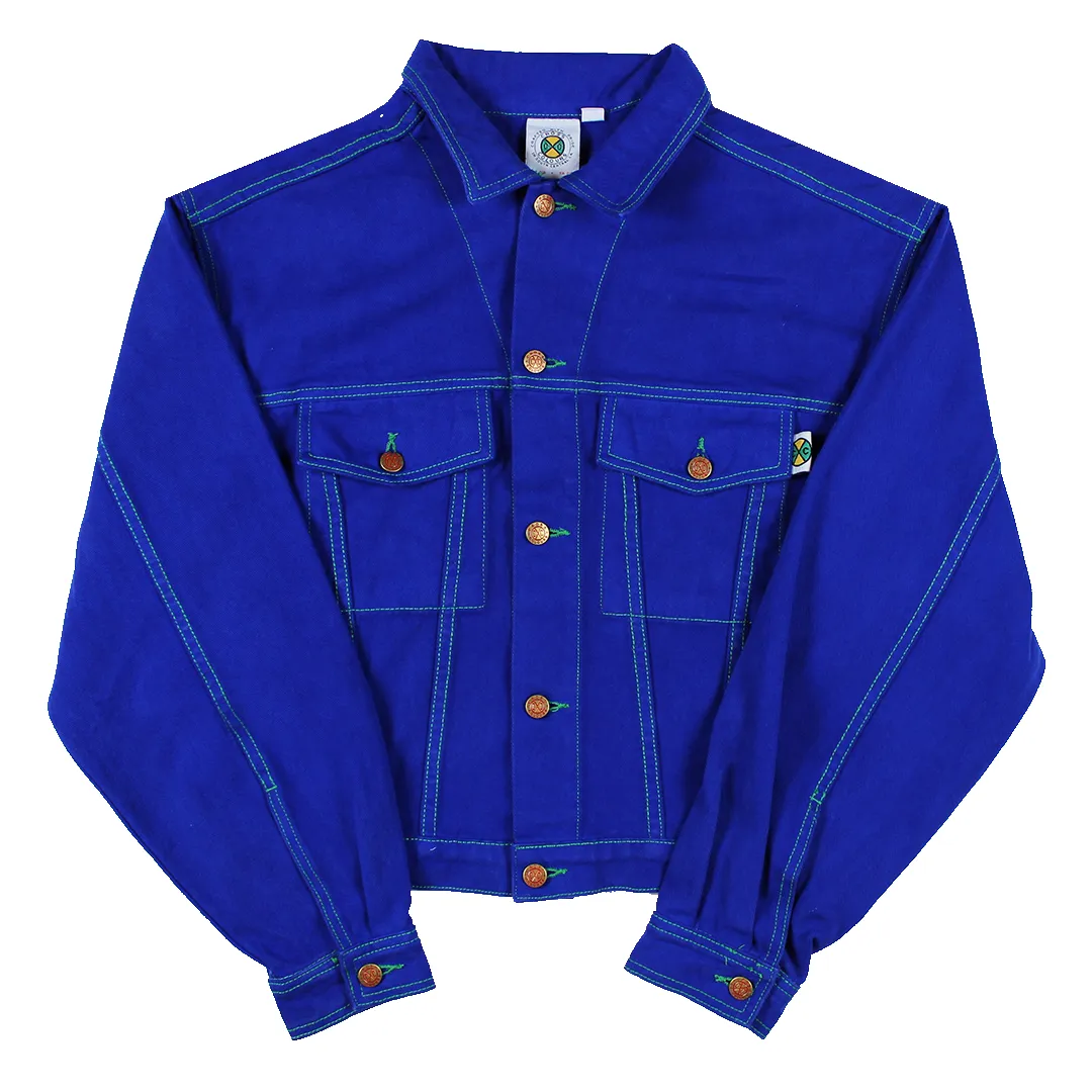 Cross Colours Classic Drop Shoulder Jacket - Cobalt Blue sold by Cross Colours