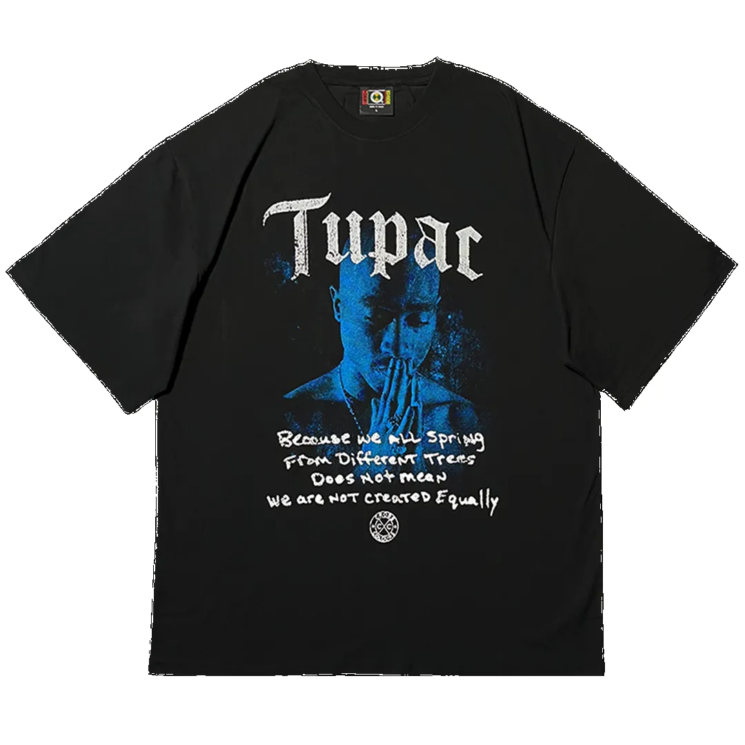 Tupac x Cross Colours Blossom In Darkness T-Shirt sold by Cross Colours