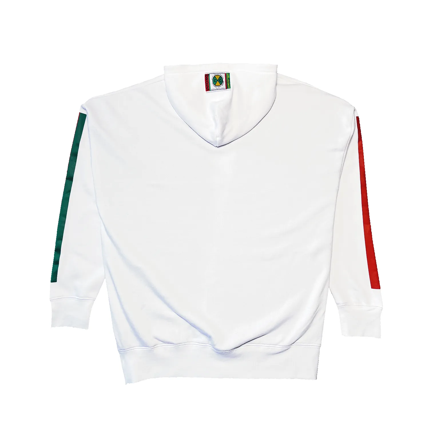 Cross Colours Label Logo Side Pocket Hoodie - White sold by Cross Colours product image thumbnail 2