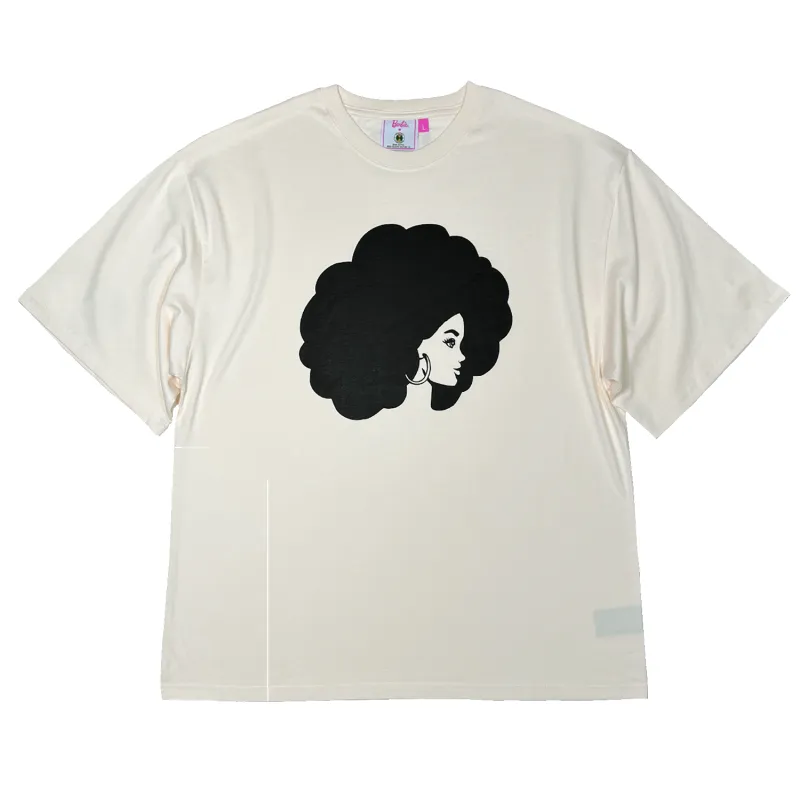 Barbie x Cross Colours Silhouette T-Shirt - Off White sold by Cross Colours