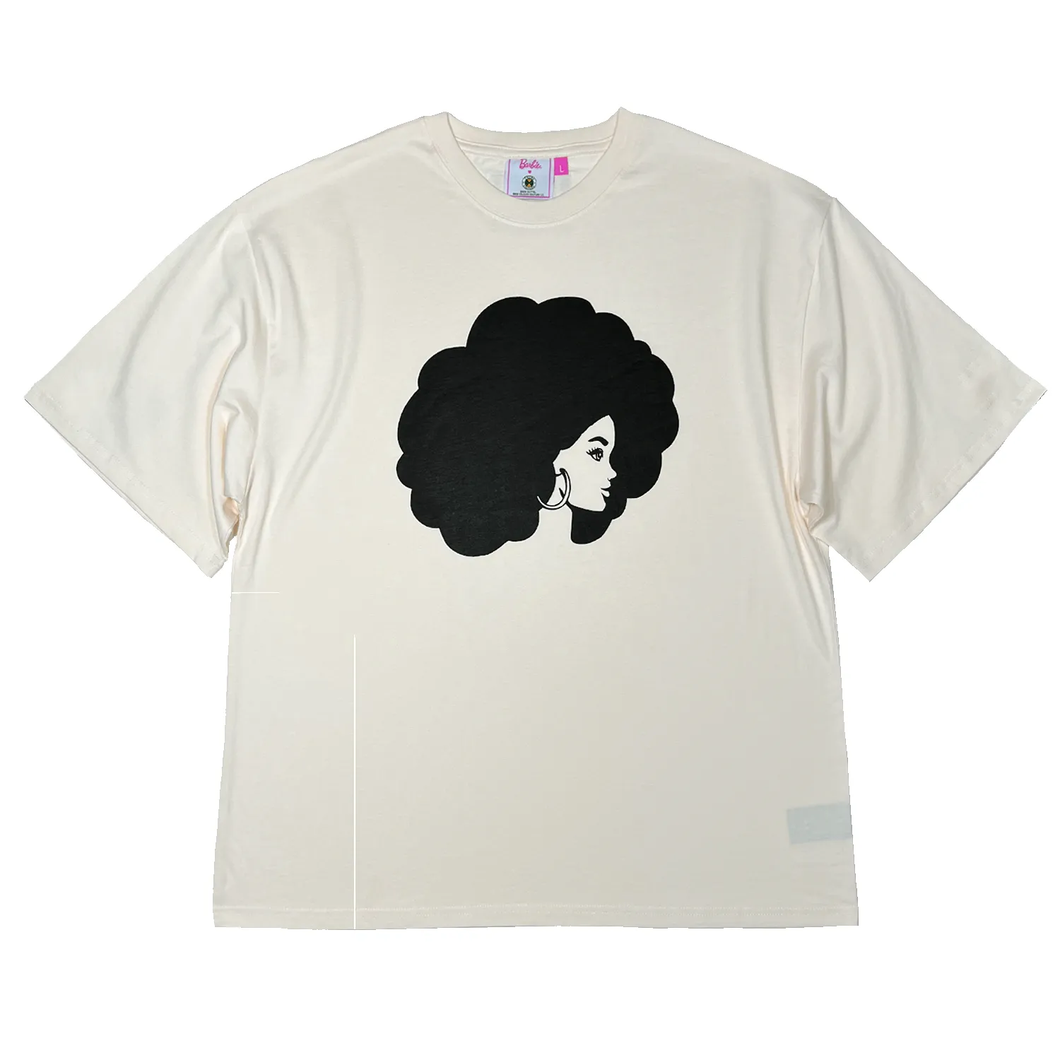 Barbie x Cross Colours Silhouette T-Shirt - Off White sold by Cross Colours