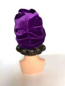 Turban Flora violet sold by Vintage Romance