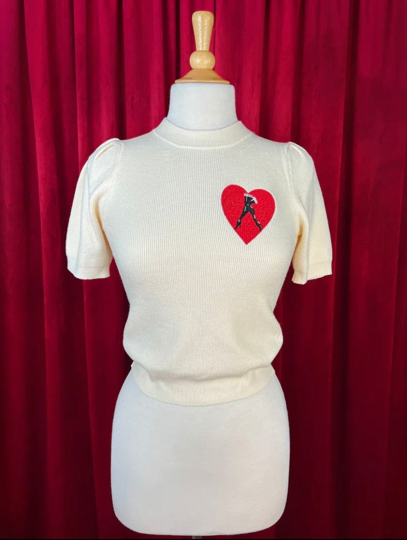 Chandail step into love - ivoire sold by Vintage Romance product image thumbnail 4