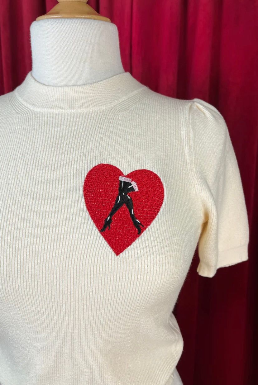 Chandail step into love - ivoire sold by Vintage Romance product image thumbnail 3