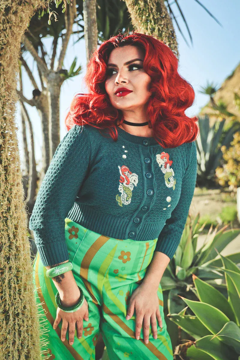 Cardigan Mermaid sisters - sarcelle (précommande) sold by Vintage Romance product image thumbnail 2