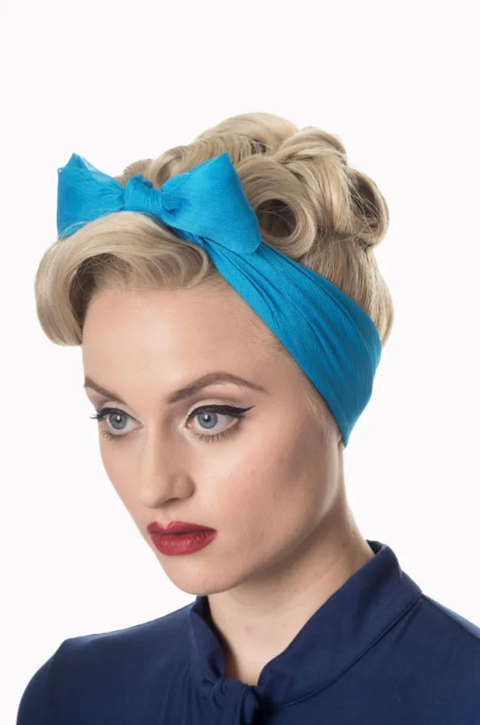 Foulard de cheveux vintage sold by Vintage Romance product image thumbnail 5