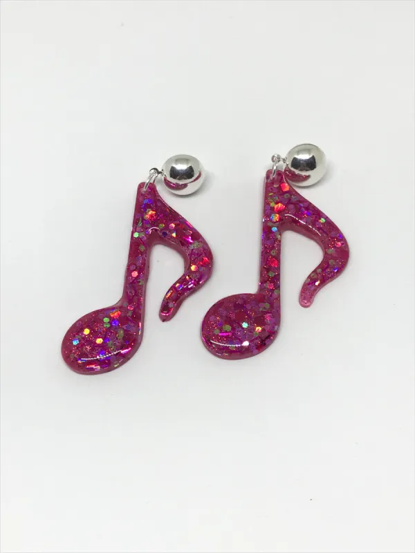 Boucles d’oreilles Rock n Roll rose sold by Vintage Romance