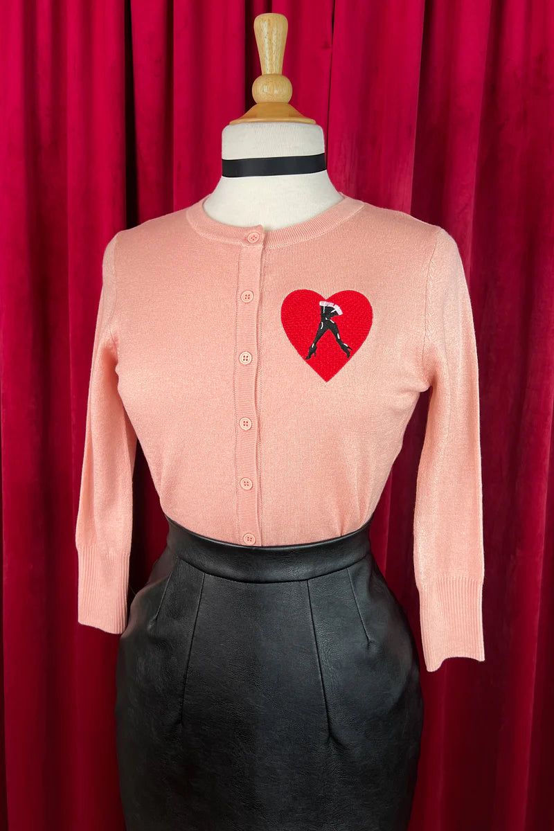 Cardigan Step into love - rose (précommande) sold by Vintage Romance